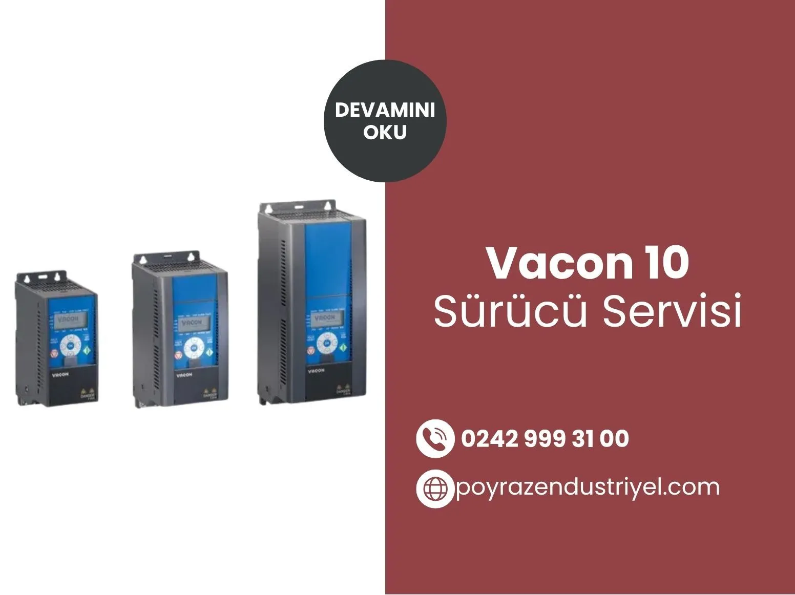 Vacon 10 Sürücü Servisi